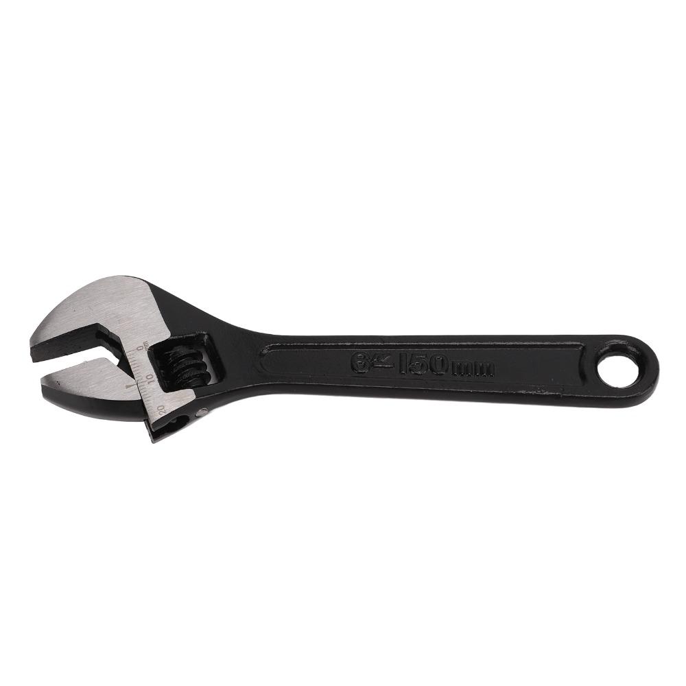 6 Inch / 8 Inch Black Oxide Wrench 45 Steel Open End Wrench Adjustable Wrench General Maintenance