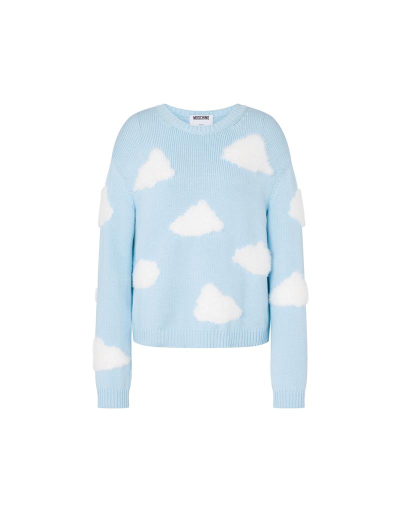MOSCHINO Cloud Cotton Blend Sweater