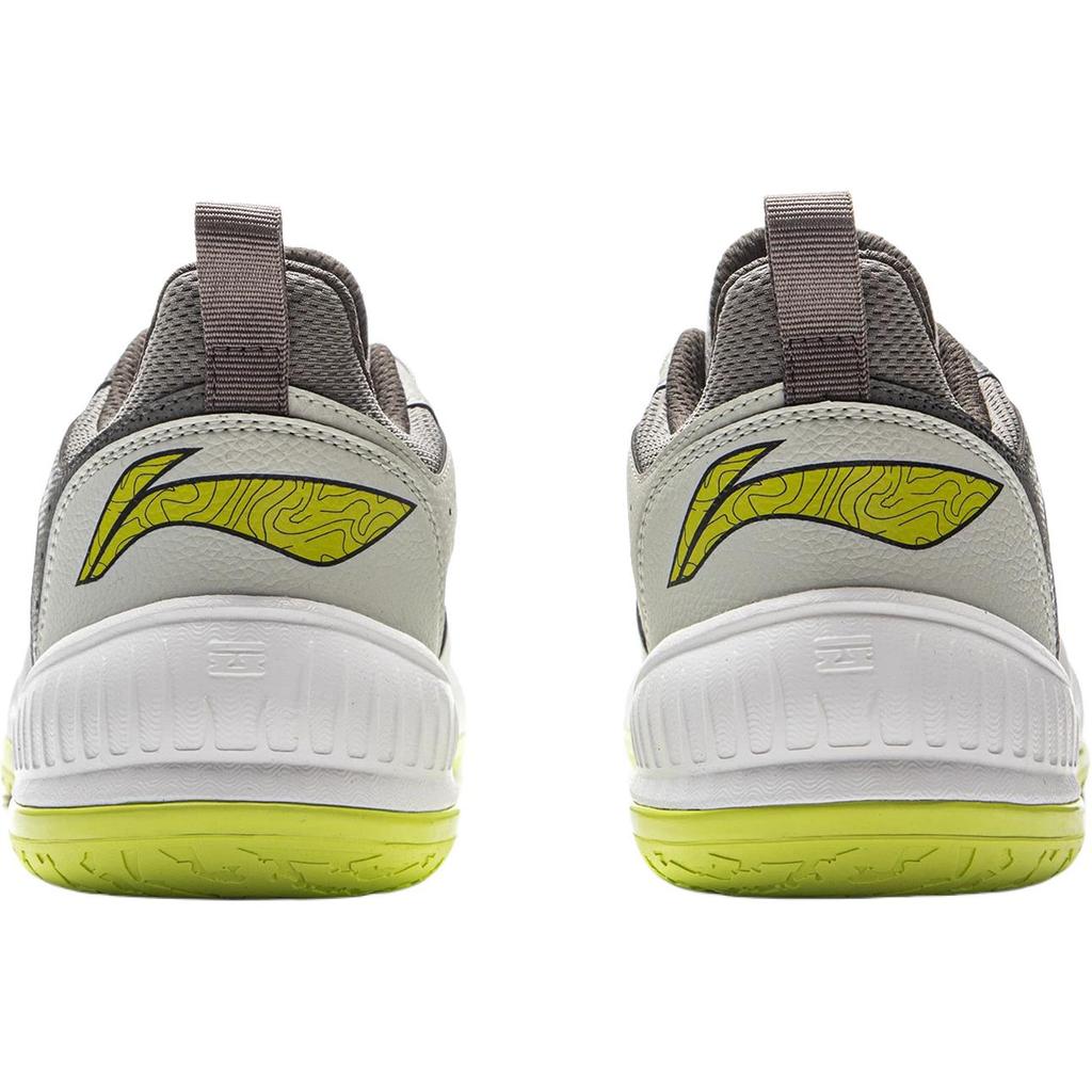 Баскетбольная серия Li Ning Удобные Универсальные Прочные Отскок Дышащие Поддержка Низкий верх Детские баскетбольные кроссовки Детские кроссовки Серо-зеленые YKBV105-7