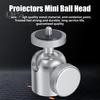 Aluminum Alloy Mini Ball Head 360 Degree Rotatable 1/4 3/8-inch Screw Metal LED Video Light Cell Phone DSLR Camera Monopod Tripod Head Mount Adapter