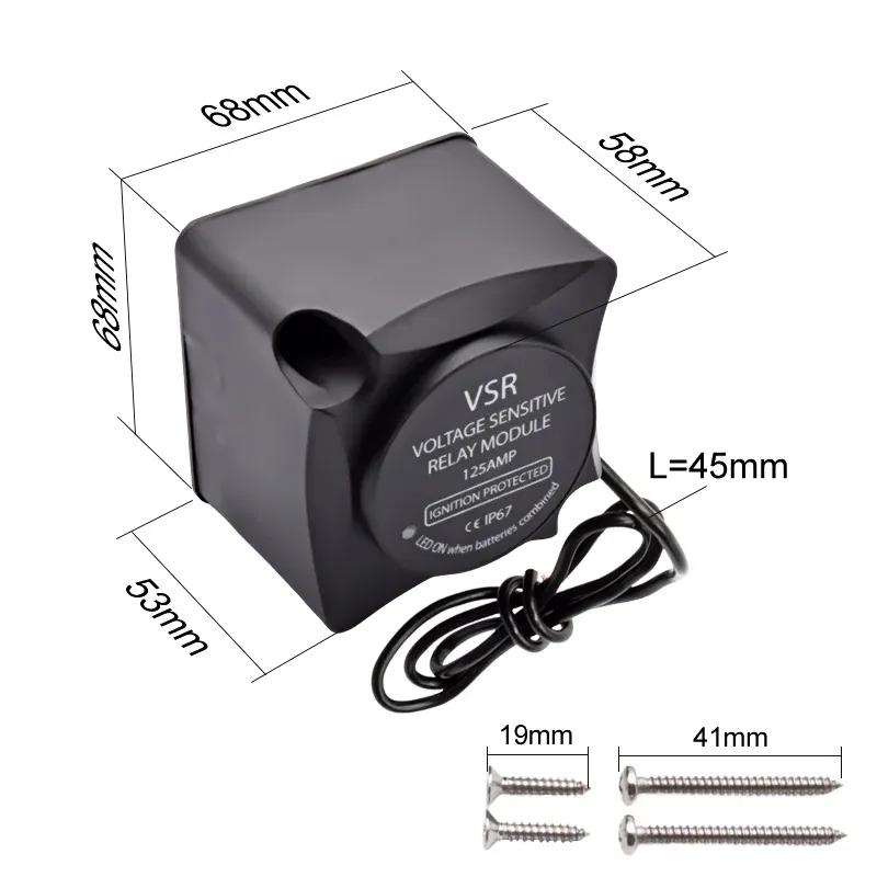 VSR Voltage Sensitive Relay 12V 140A Dual Battery Protection Smart Isolator Split Automatic Charging Relay Module Car Truck Boat