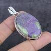 Пурпурит Драгоценный камень Ручная работа Серебро 925 пробы Ювелирная подвеска 2,25" O8n68