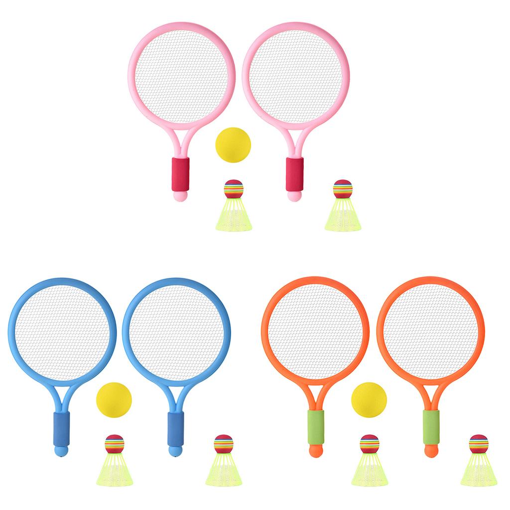 Kids Tennis Racquet Set Badminton Racket with Tennis and 2 Shuttlecocks for Indoor and Outdoor Backyard Beach Sport Game