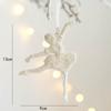 White Angel Fairy Pendant Glitter Xmas Tree Hanging Ornaments DIY Xmas Home Decoration