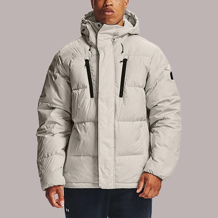 Under Armour Флисовая пуховая куртка в спортивном стиле 'Белый' Мужская 1355853-110