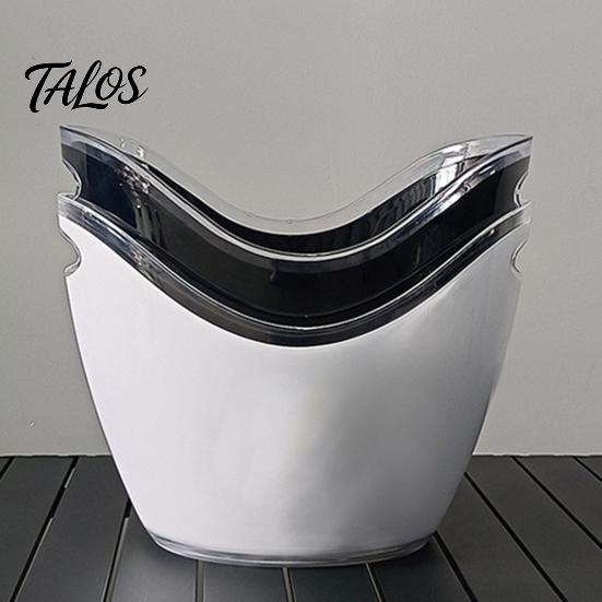 Double Layer Ice Bucket, Long-Lasting Cold Preservation, with Double Handles Drink Bucket, for Beverage Cocktail Bar Parties