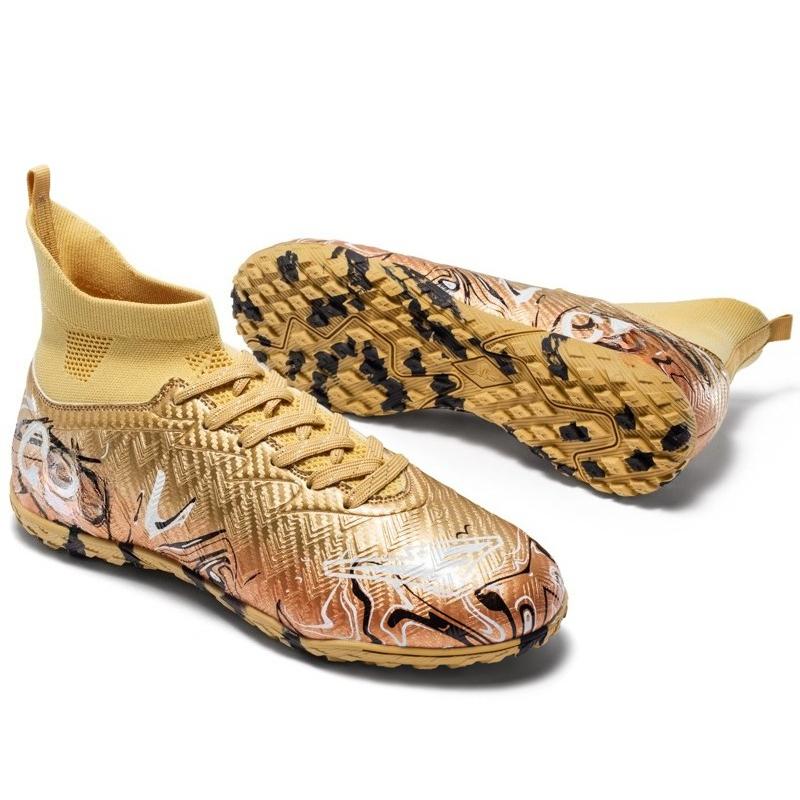 34-46 Унисекс Футбольные бутсы Резиновая Мягкая Подошва Короткие Шипы Искусственный Газон Юношеские Детские Футбольные Бутсы Мальчики Футбольные Бутсы