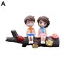 Car Interior Ornament Cute Kissing Couple Figure Statue Balloon Craft Auto Dashboard Decoration For Car Interior Accessorie I2O7