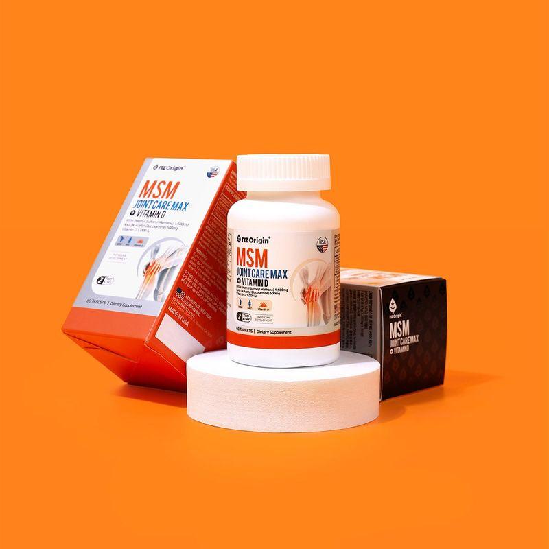 Набор для здоровья суставов MSM Макс с витамином D из Новой Зеландии x3
