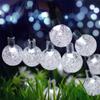 1 Pack 22M 200LED Crystal Globe Solar String Lights, Waterproof Solar Outdoor Lights, Garden Tree Patio Party Christmas Deco