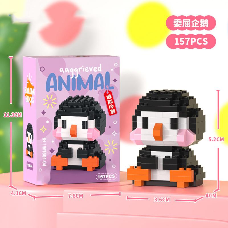 Animal Cat Bricks Constructor Set Micro Building Blocks Children Toy Adult Particle Building Block Dog Mini Toys Home Decoration