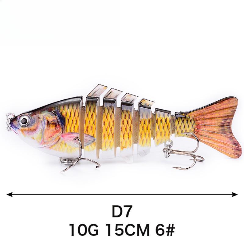 7 10 см многосекционная приманка пластиковая жесткая приманка поддельная приманка имитация бионической пресноводной приманки Luya