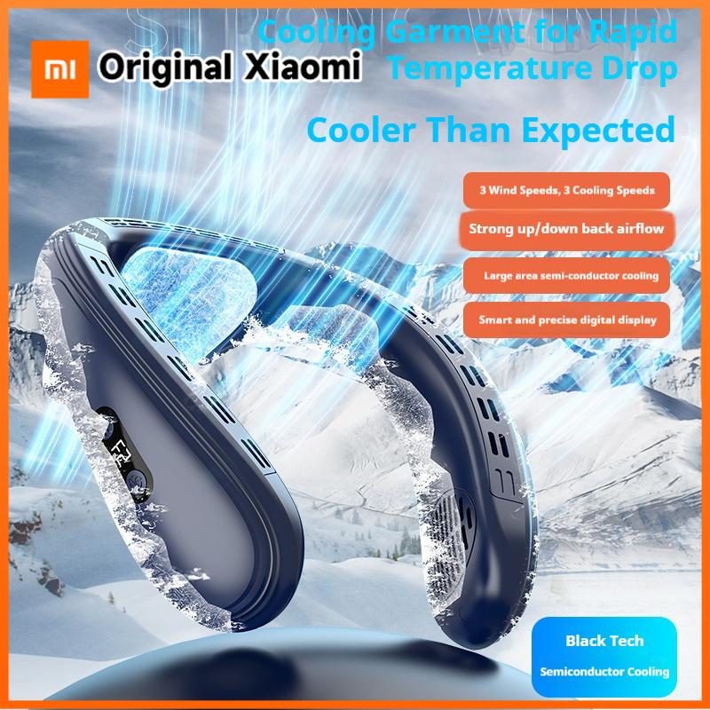Xiaomi Новый шейный кондиционер Портативный шейный вентилятор Перезаряжаемый полупроводниковый охлаждающий бесшумный вентилятор Уличный персональный вентилятор Носимый охладитель