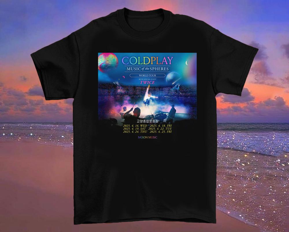 Coldplay Band World Tour Unisex Cotton TShirt BL2.509 Unisex T-Shirt