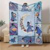 1pc, Adorable Eeyore Home Decor Blanket: A Cozy Flannel Throw for Your Living Room, Bedroom, or Outdoor Adventures. Perfect Gift Idea, Soft Sofa Blank