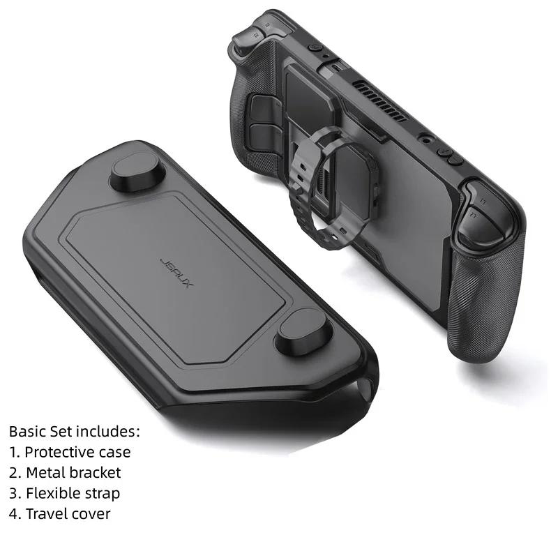 JSAUX ModCase для Steam Deck OLED Индивидуальный чехол Амортизирующий Защита от падений Модульные игровые аксессуары Съемная передняя панель Подарок