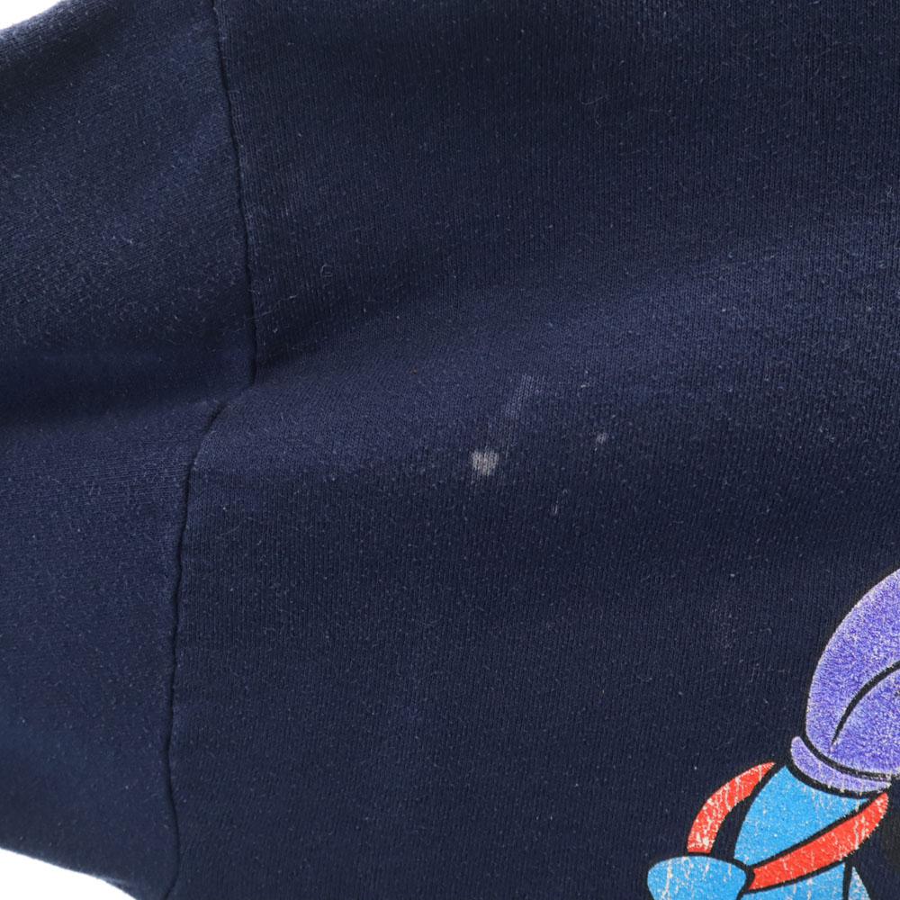 Velva Sheen 90s Old Mickey Mouse Long Sleeve Sweat Trainer L Navy Disney Men's Used