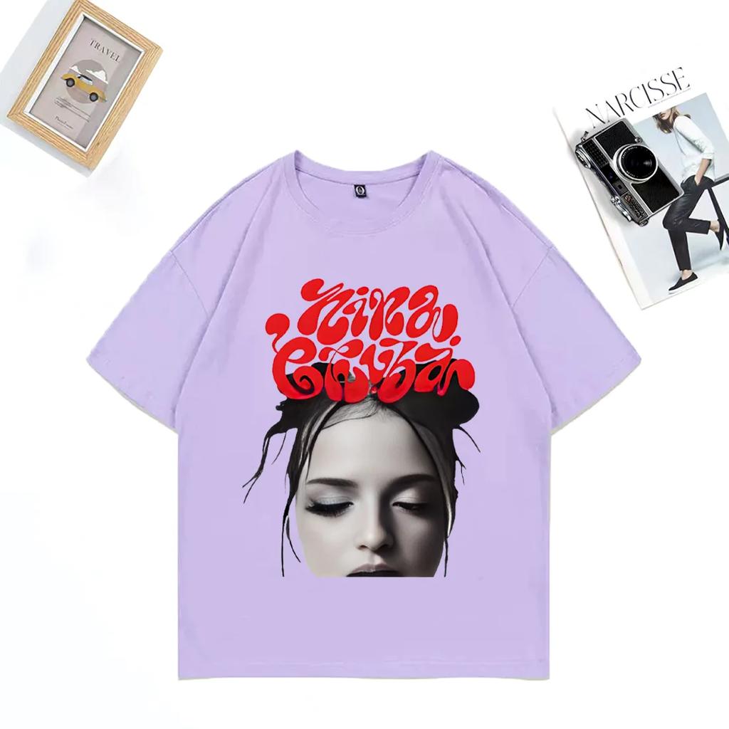 Nina Chuba Classic Vintage T-Shirt Oversized Polyester Hip Hop plus Size Short Sleeve for Men Women Kids Fashion Top