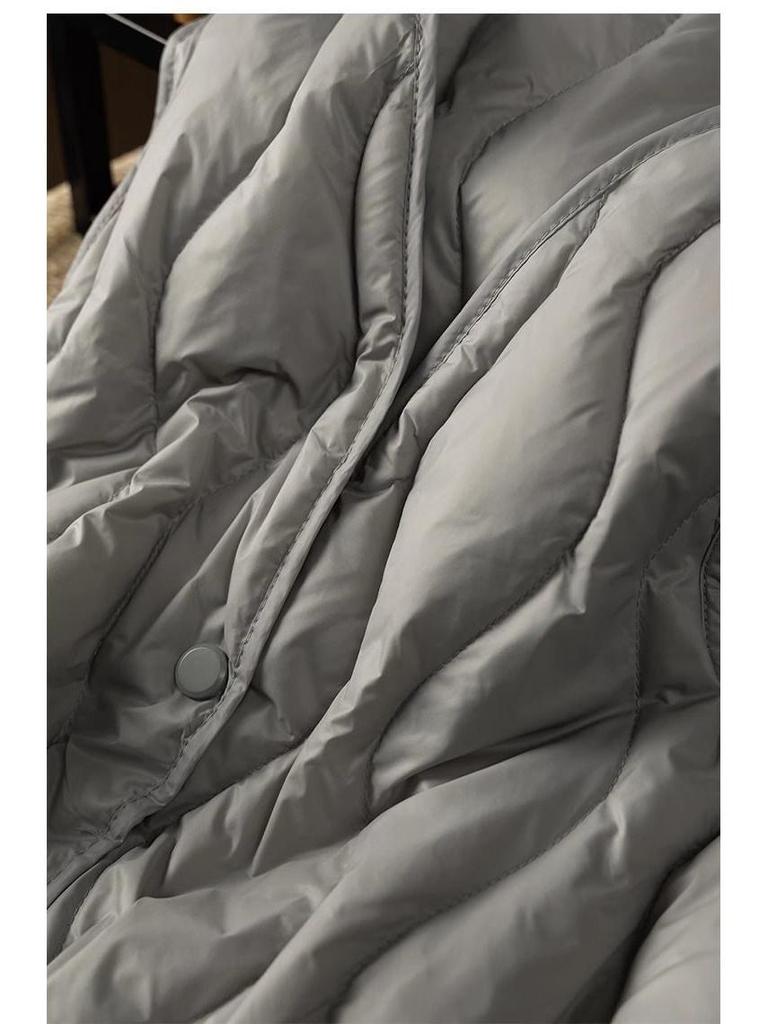 Women's 2024 V-Neck Lightweight Down Vest - Short Style, Sleeveless Base Layer Coat