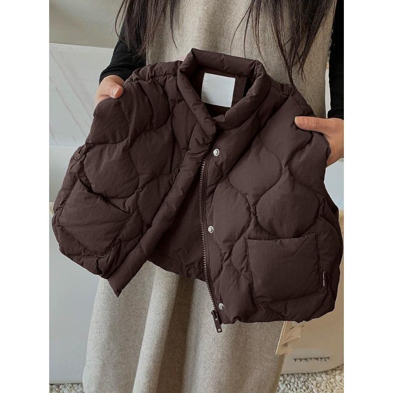 Children's Clothing, Boys' and Girls' Outerwear, Autumn Cotton Jacket, Warm and Simple Vest, Vest