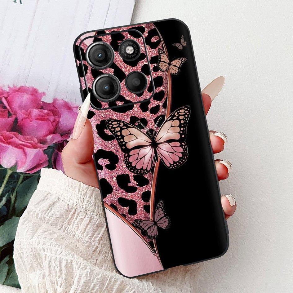 Силиконовый чехол для Motorola Moto G15 G75 2024 Cover Милый Панда Лев Ударопрочный ТПУ Чехлы для телефона Для MotoG15 MotoG75 G 75 G 15 Etui