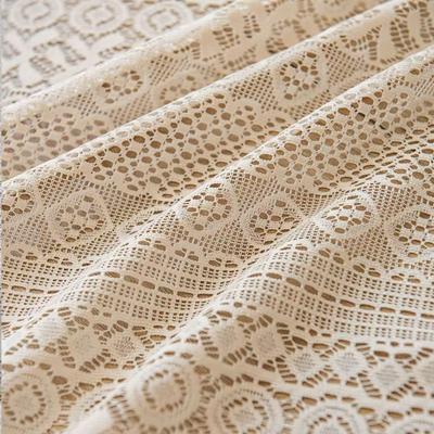 Деревенский вязаный крючком ламбрекен для кухни, хлопковые кружевные шторы для маленького окна, фермерский кисточка