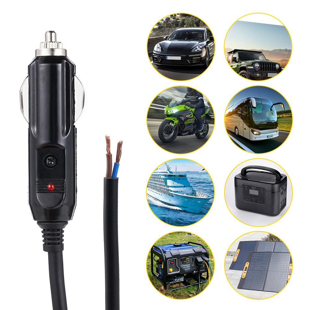 150 см 12/24 В 20 А автомобильный прикуриватель разветвитель разъем универсальный разъем быстрая зарядка универсальный адаптер выключатель питания