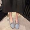 Мода 2024 Классические Дышащие С мелким вырезом Универсальные Повседневные Туфли Весна и Осень Женские Удобные Мягкая Подошва Плоские Туфли