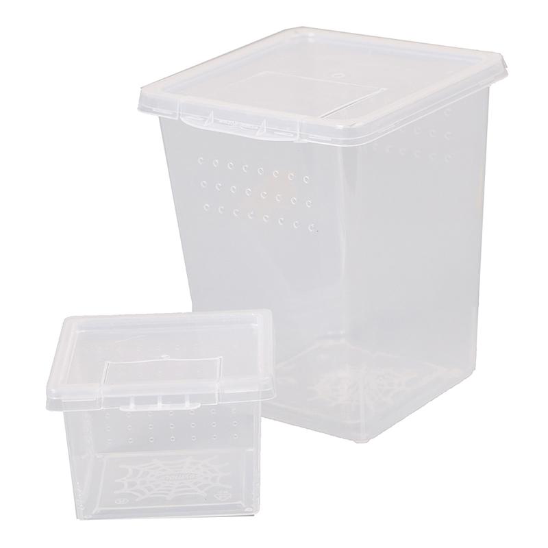 Пластиковый ящик для кормления насекомых, пауков, контейнер, контейнер для транспортировки, игрушка