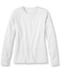 Женская футболка из пима-хлопка L.L.Bean, с длинным рукавом, с круглым вырезом, стандартный крой (США), размер XS, белая, 0VH0980001