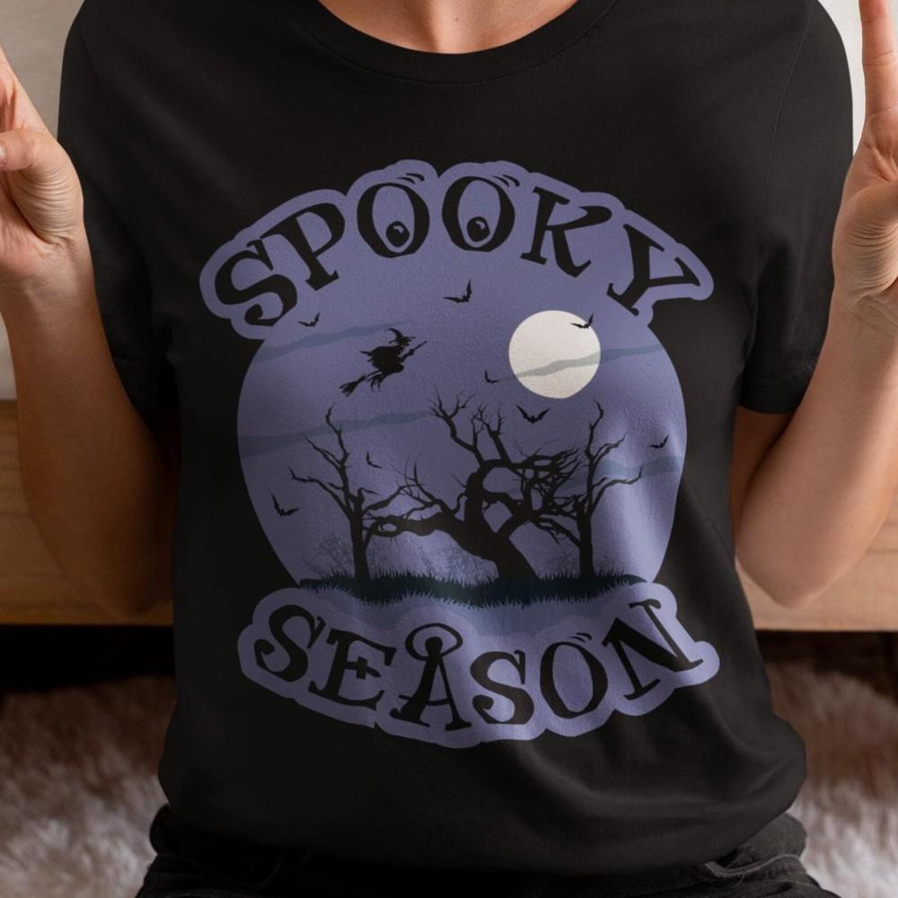 Spooky Season Halloween Tee – Fall Apparel, Witchy Vibes T-Shirt Unisex T-Shirt
