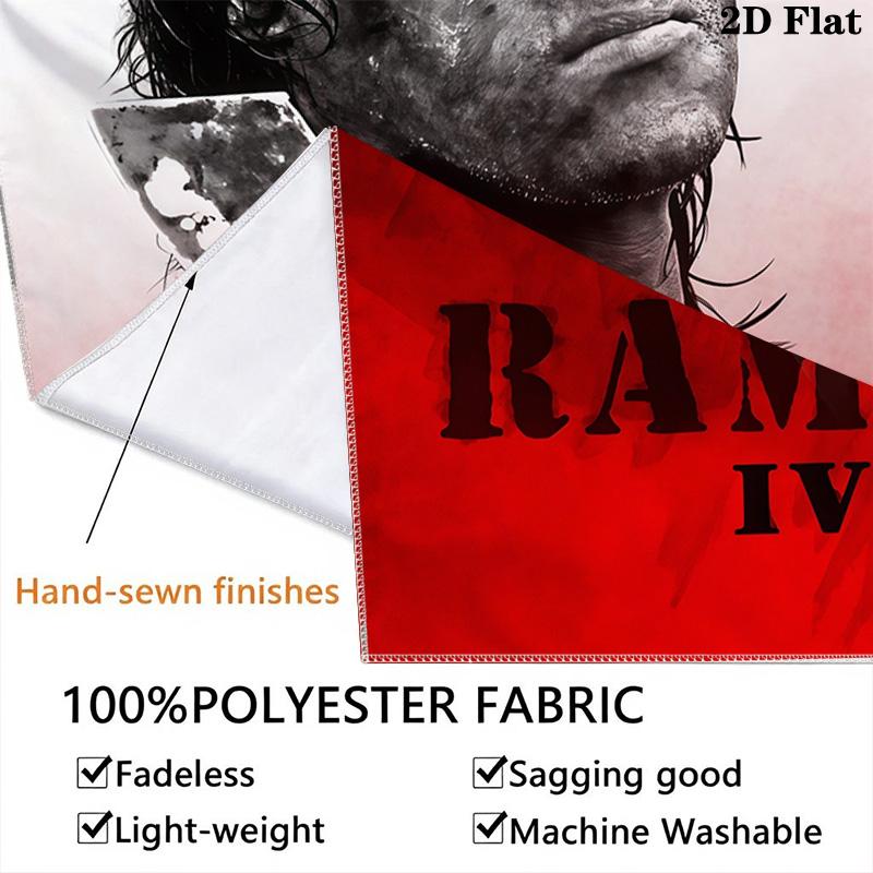 Rambo First Blood Part Ii Threepiece Set 1 Duvet Cover 2 Pillowcase Without Core Duvet Cover And Pillowcase Bedding Set Soft And Comfortable