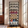 10 Tier Stackable Shoe Rack Storage Shelves - Stainless Steel Frame Holds 50 Pairs Of Shoes