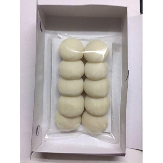 Freshly Made Round Rice Cakes 10 Pieces 1 Bag Small White