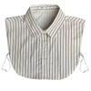 Versatile Striped Shirt False Collar Decorative Collar Winter Women'S Shirt Collar Men'S Women'S Cotton Collar