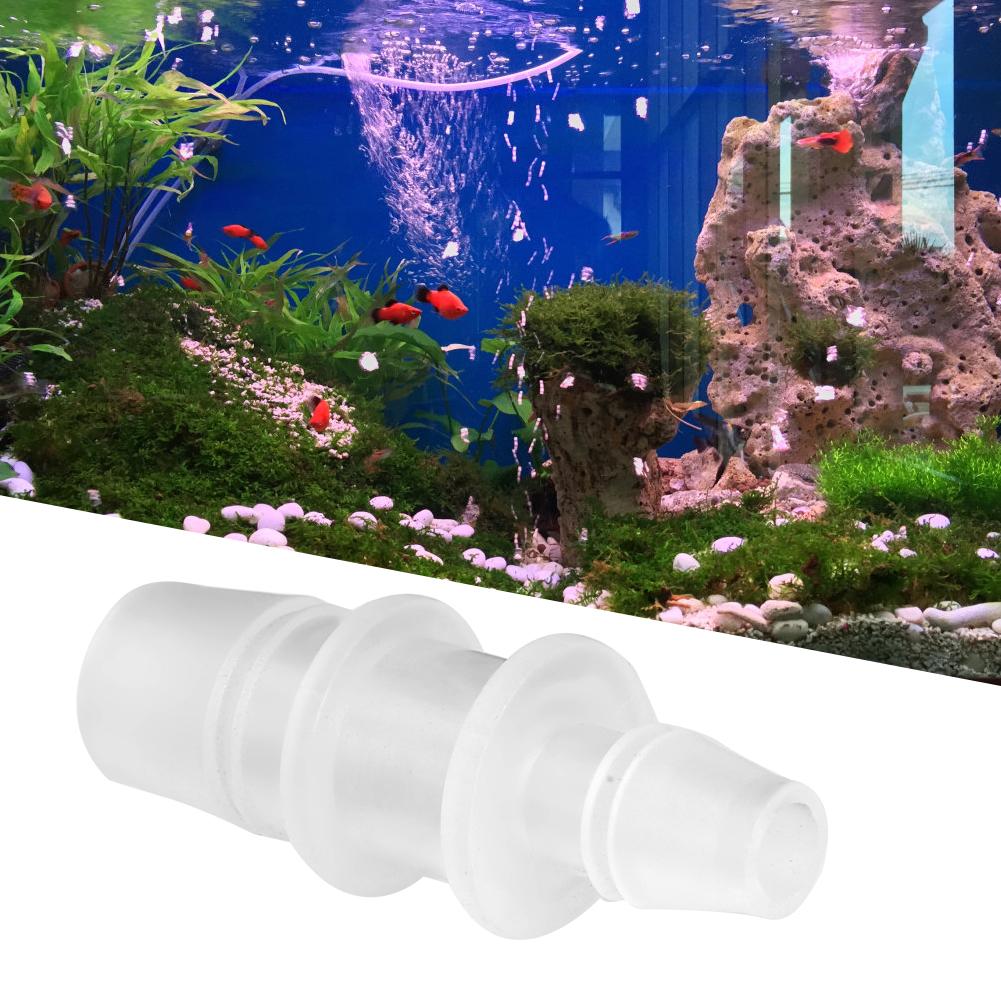 Plastic Aquarium Fish Tank Variable Diameter Adapter Connector Straight Air Pump Hose Accessories