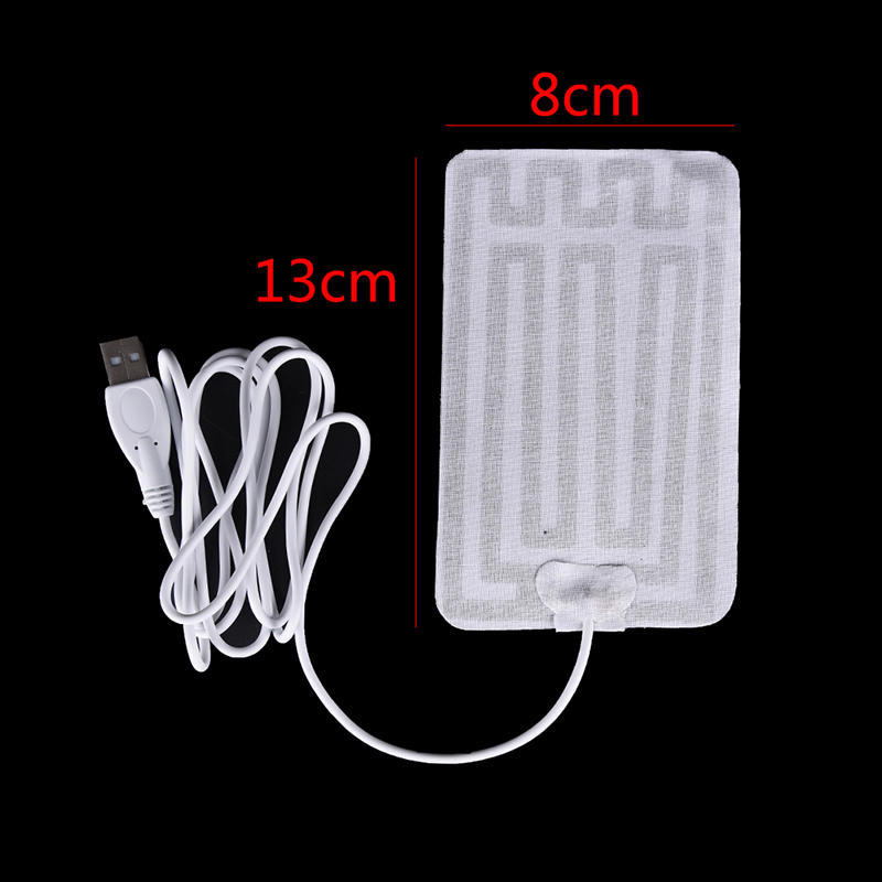 1Pair 5V Winter Warm Gloves Usb Powered Heated Pads Hand Warmer 8*13Cm Pads
