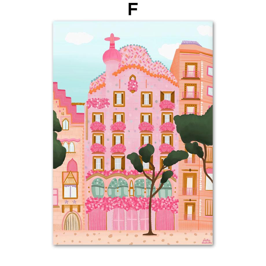 Майами Флорида Осака Ковент-Гарден Путешествия Настенная картина на холсте Плакаты на скандинавскую тему и принты настенные панно для декора гостиной