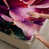1pc Purple Fitted Sheet Beautiful Luxury Rese 100% Polyester Durable Bedding Set Sheet for Home Bedroom Decoration Birthday Gift