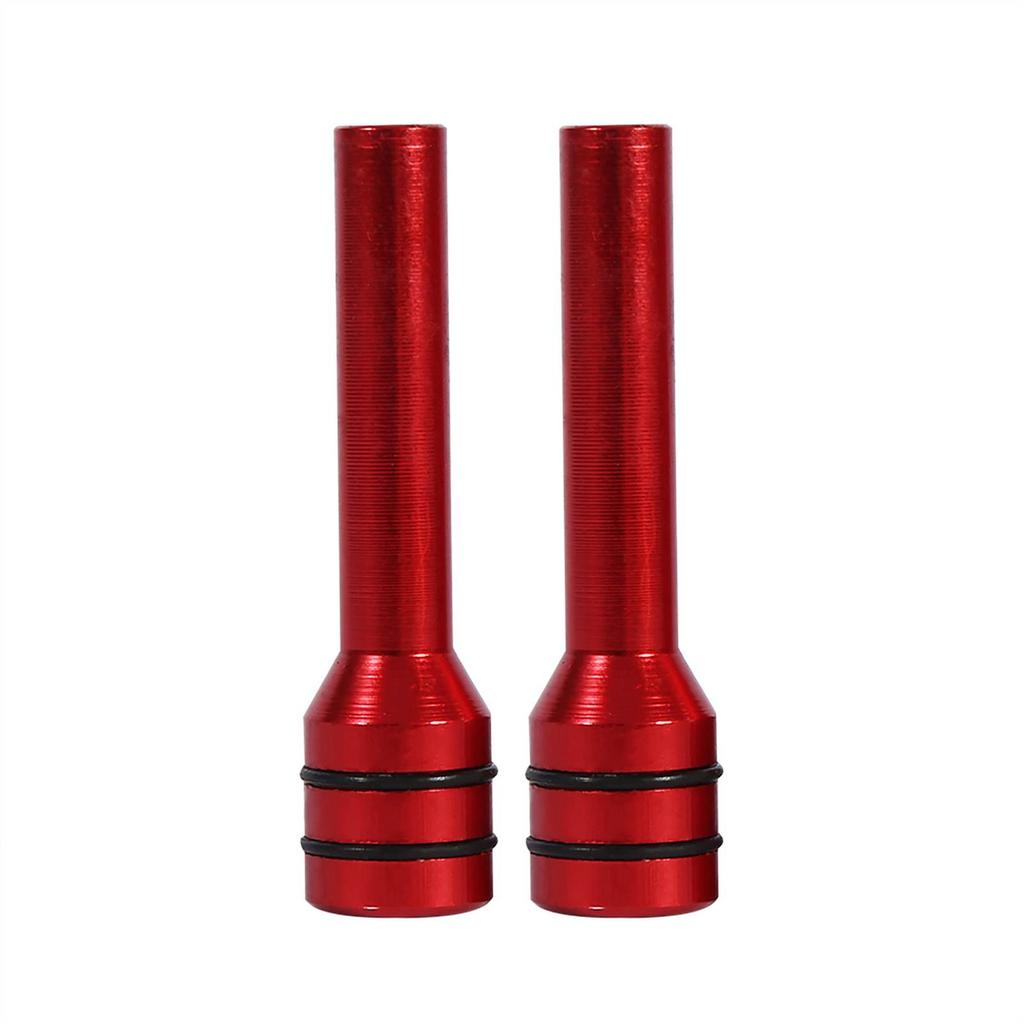 2Pcs Car Truck Aluminum Interior Door Lock Knob Pins Cover Red