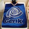 Koninklijke Racing Club Genk Printed Flannel Blanket, soft throw for bedroom sofa, washable, Christmas present, great gift.