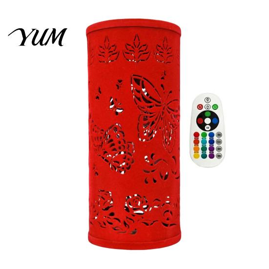 Home Decor Lighting USB Butterfly Projector Lamp, RGB 16 Colors Decorative Lamp with Remote Projection Light Control, Hollow-out LED Night for Bedroom