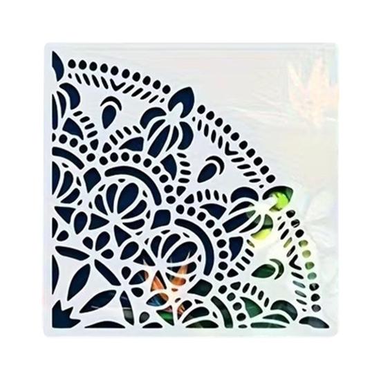 Набор трафаретов для рисования 11,8 дюйма Большие многоразовые ПВХ шаблоны с геометрическими и цветочными узорами Декоративный настенный трафарет для DIY искусства и домашнего декора