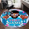 Personalized J-JEY USO YEET Round Chair Office Rug - Perfect for Mat, Office Chair & More - Ideal Gift for Birthdays and Holidays