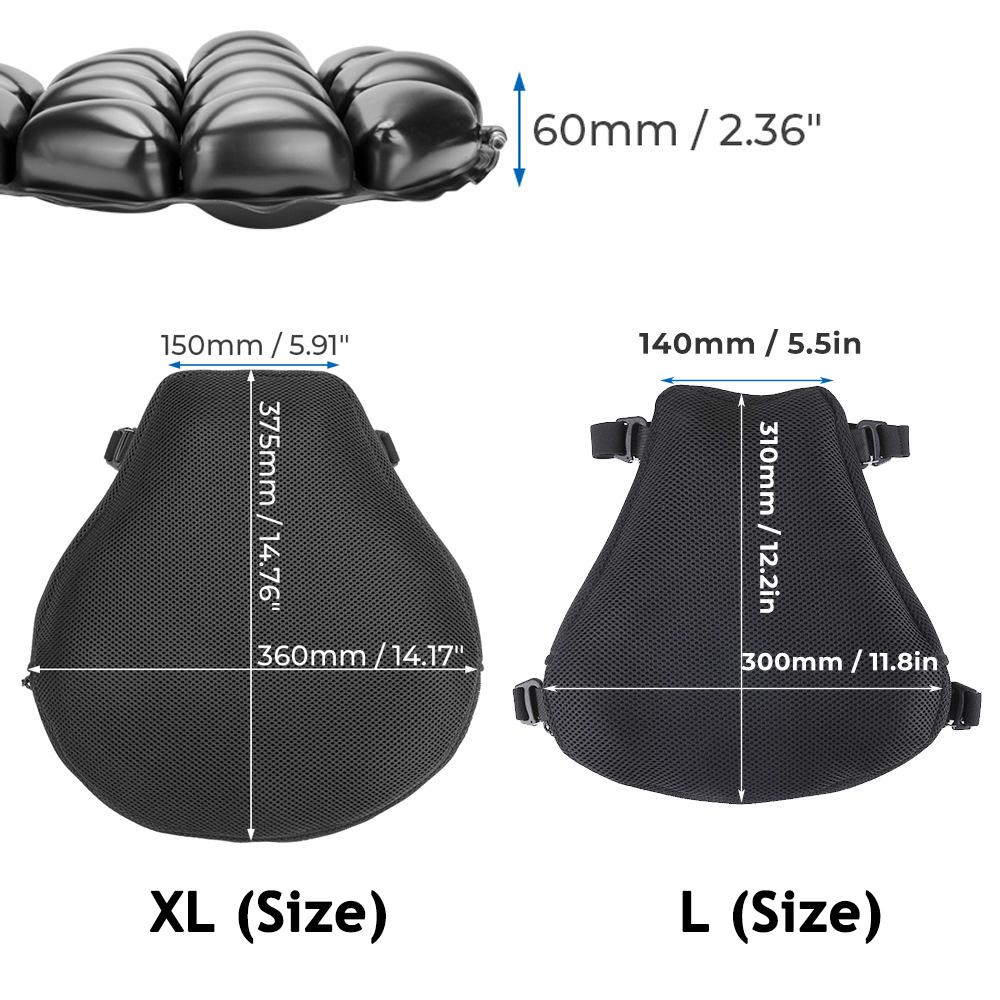 Подушка для сиденья мотоцикла, противоскользящая, надувная, 3D, универсальная, удобная подушка для сиденья мотоцикла Yamaha Kawasaki