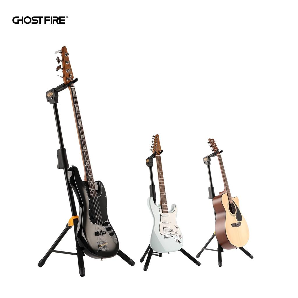 GHOSTFIRE Складная стойка-дисплей для гитар, акустических гитар, гитар, бас-гитар, (GBS-8)