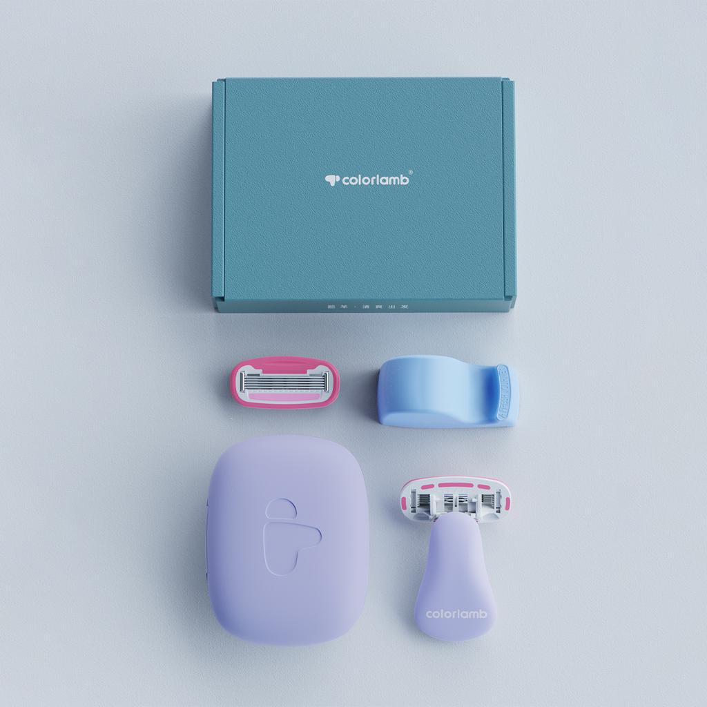 Портативный женский бритвенный набор Ручная бритва для бикини Удалитель волос для женщин Частное тело С картриджами для ухода за кожей