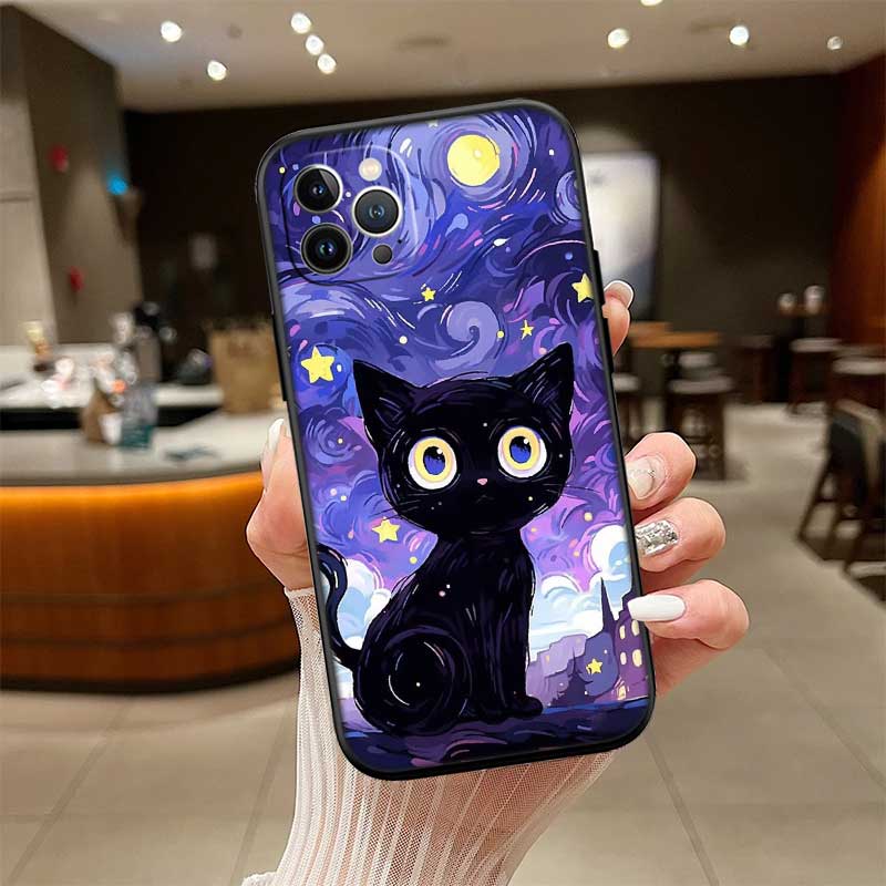 UP20 Cat Kitten Meow Shell Phone Case for Samsung Galaxy Note 10 20 S23 S24 S25 Ultra FE Plus Edge Lite A02S A35 A07 A17