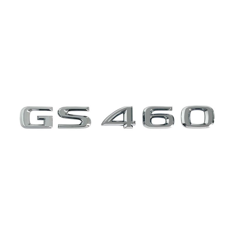1 шт. 3D ABS Черный/Серебристый Буква GS300 GS350 GS430 GS460 Логотип Наклейка на автомобиль Декор Кузов автомобиля Задняя дверь