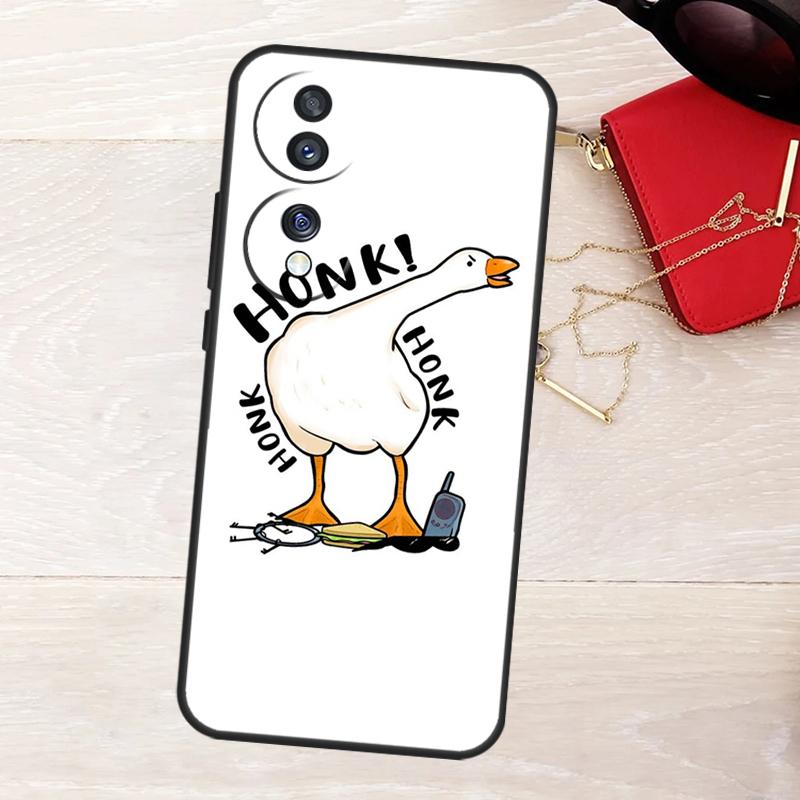 Funny Cartoon Duck Case For Honor Magic 8 5 6 7 Lite 50 70 90 200 400 Pro X8b X8c X9a X9b X9c X9d Win RT Cover